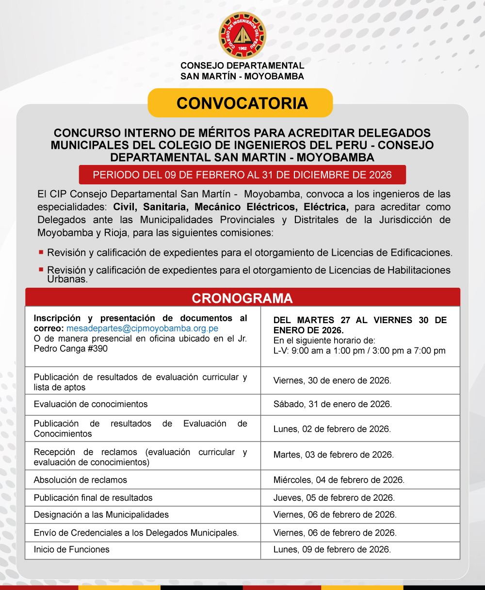 Convocatoria 1