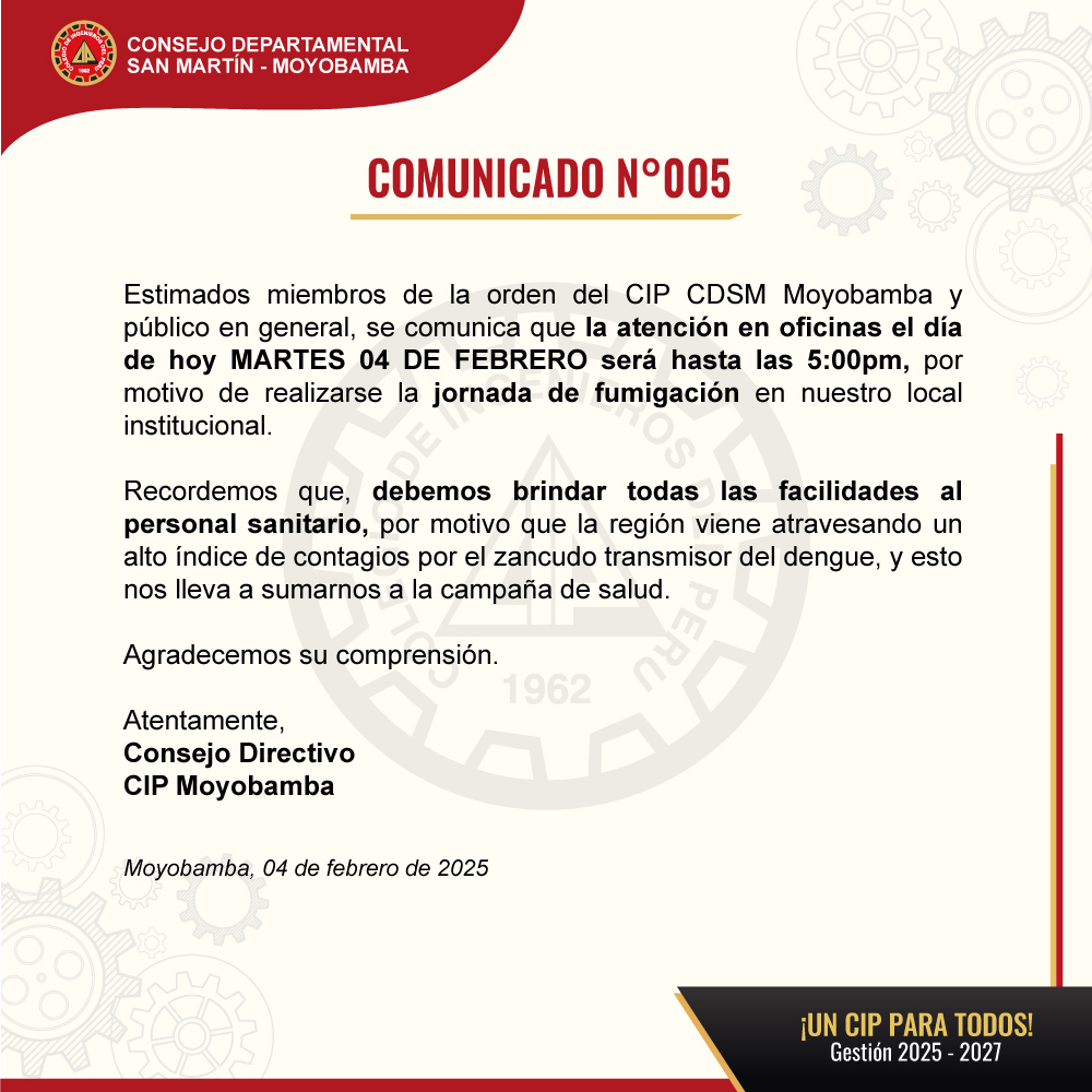 Comunicado N-005