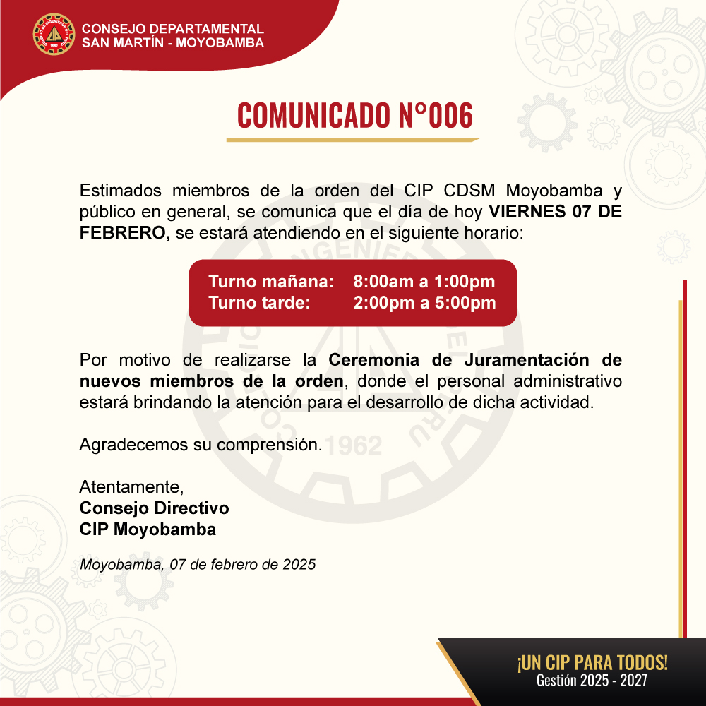 Comunicado N-006