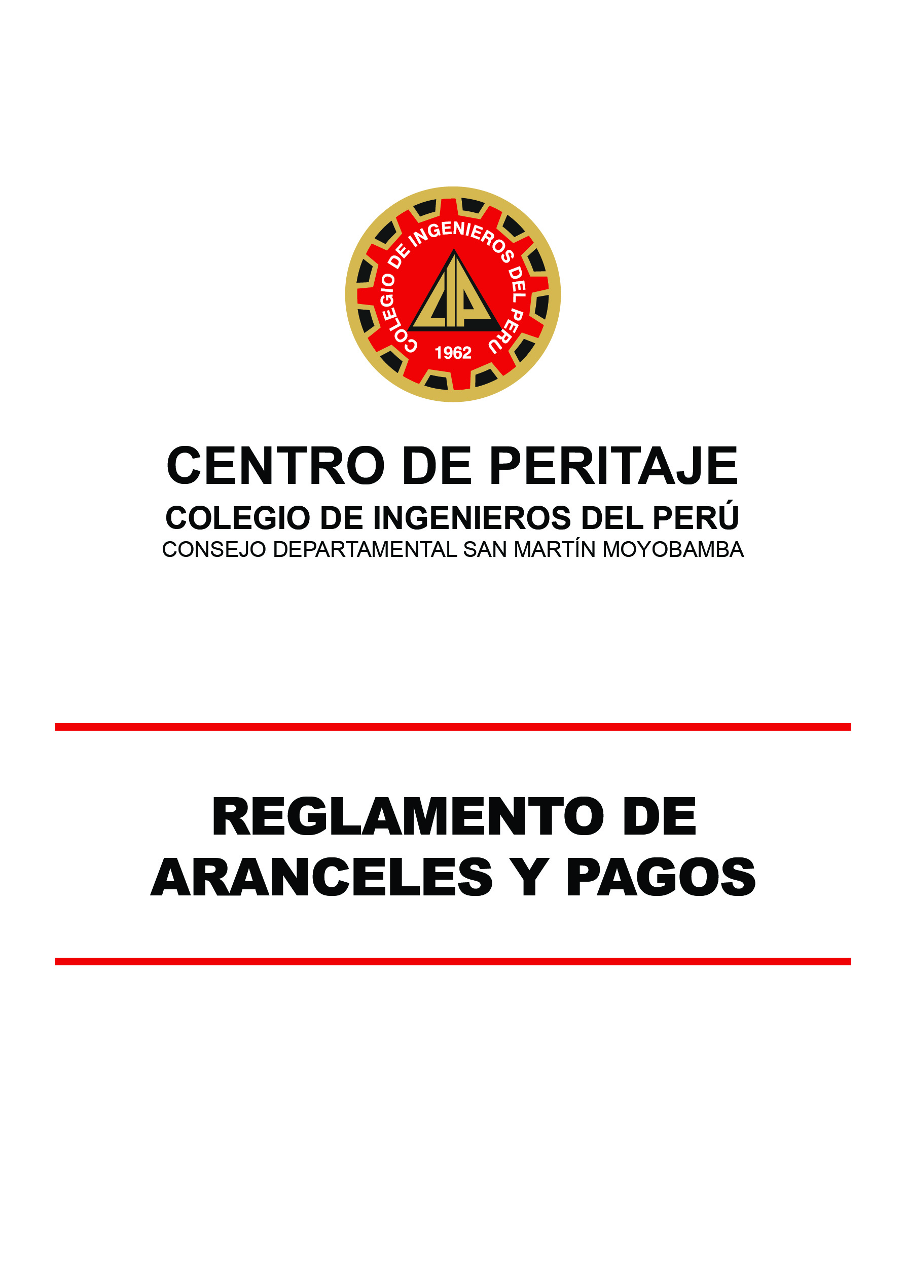 Reglamento de Aranceles y Pagos