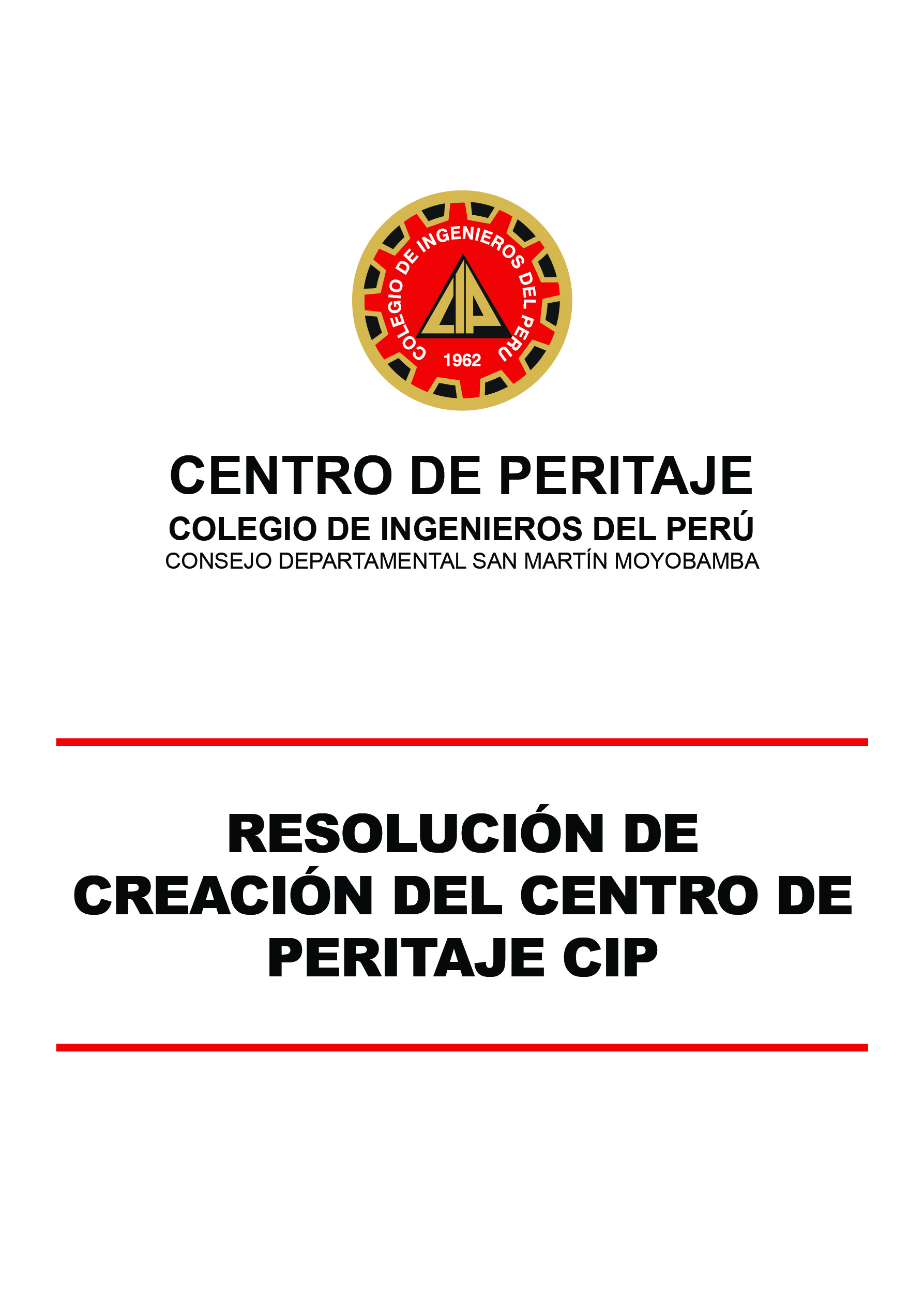 Resolución de Creación del Centro de Peritaje