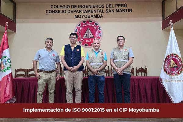Implementación de ISO 9001:2015 en el CIP Moyobamba