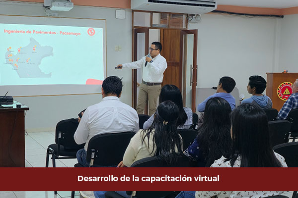 Capítulo de Ingeniería Civil organiza capacitación sobre pavimentos rígidos con experto de Cementos Pacasmayo