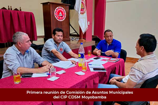 Primera reunión de comisión de asuntos municipales