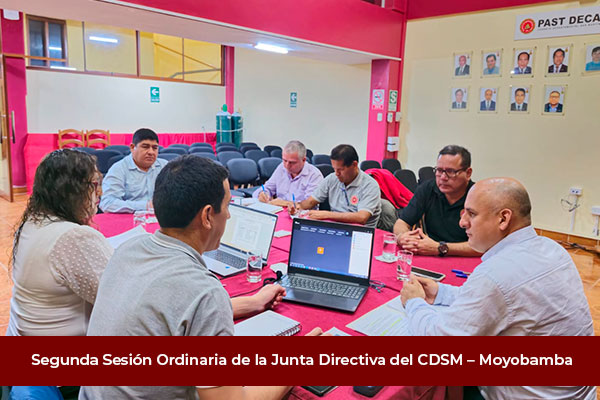 Segunda Sesión Ordinaria CIP Moyobamba