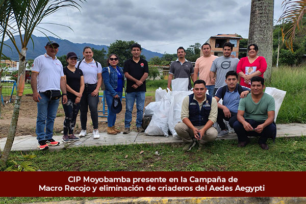 Campaña de Macro recojo y eliminación de criaderos del AEDES AEGYPTI
