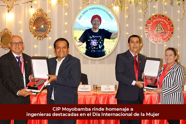 CIP Moyobamba rinde homenaje a ingenieras destacadas en el Día Internacional de la Mujer