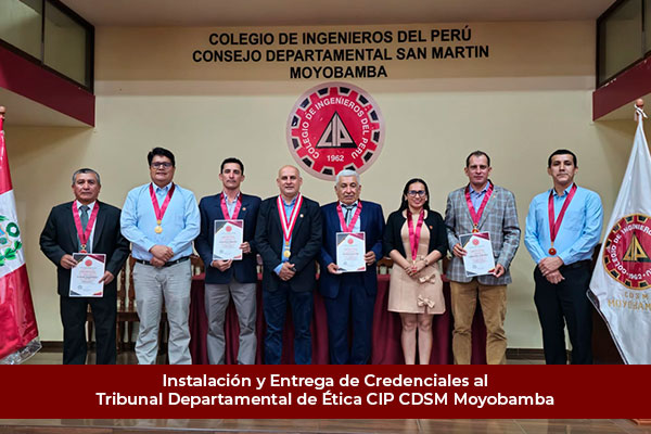 Instalación y Entrega de Credenciales al Tribunal Departamental de Etica