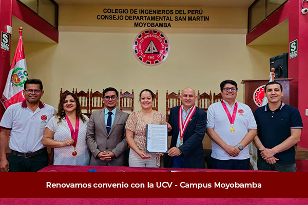 RENOVAMOS FIRMA DE CONVENIO CON LA UCV - CAMPUS MOYOBAMBA